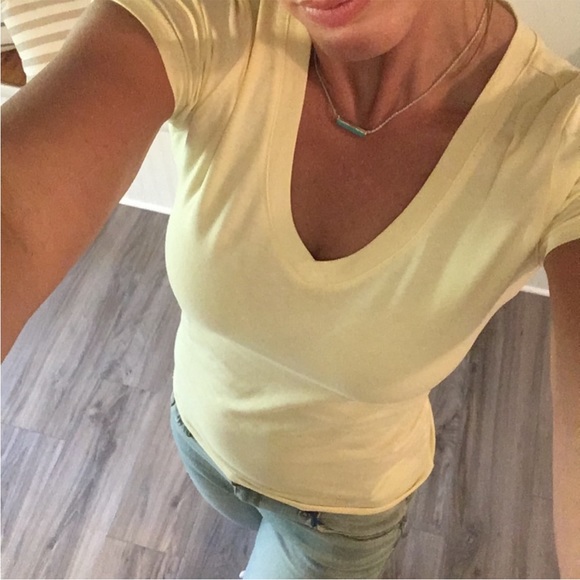 🆕 Pale Yellow Basic Tee - Picture 4 of 6